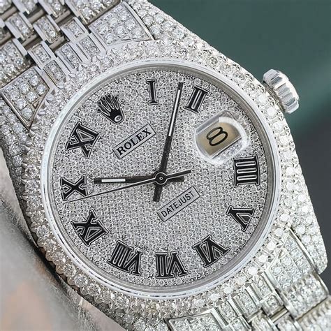 rolex iced out ebay|iced out rolex for cheap.